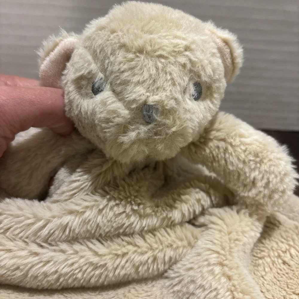 119741 SL Home Fashions Tan So Dreamy Teddy Bear Baby Blanket Security Lovey